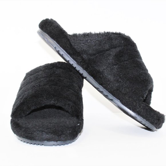 UGG Fluff Yeah Slide Sandals All Black New Men\'s 10 New main image 4